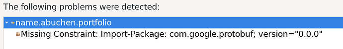 Fehlermeldung: „Missing Constraint“