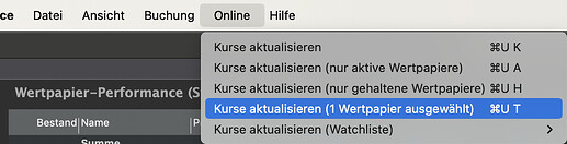 PP-Kurse aktualisieren